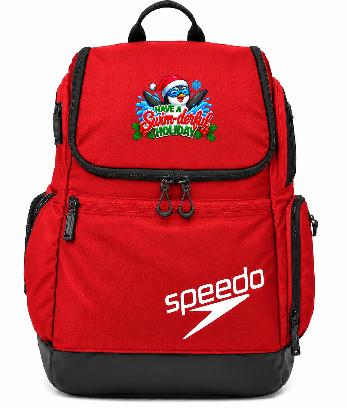 VLX Holiday Swim Penguin Holiday Backpack