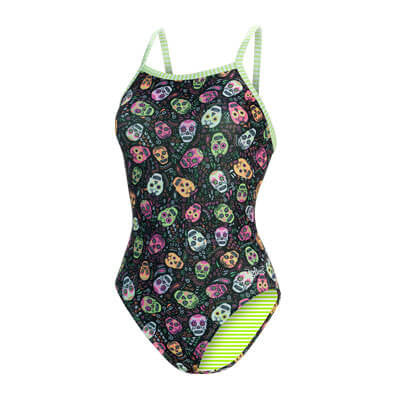 DOLFIN Women's Uglies Crossbones V-Back One Piece Swimsuit