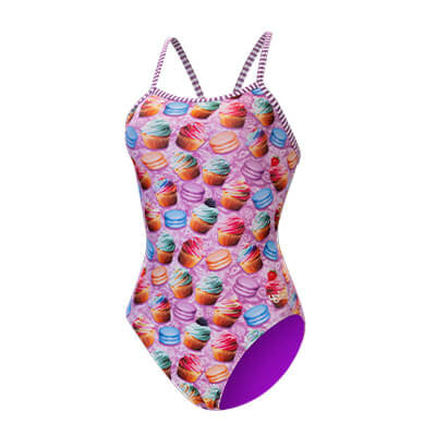 DOLFIN Women's Uglies Bon Appetit V-Back One Piece Swimsuit