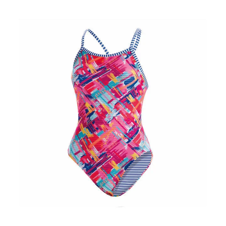 DOLFIN Uglies Basket Case V-2 Back One Piece swimsuit