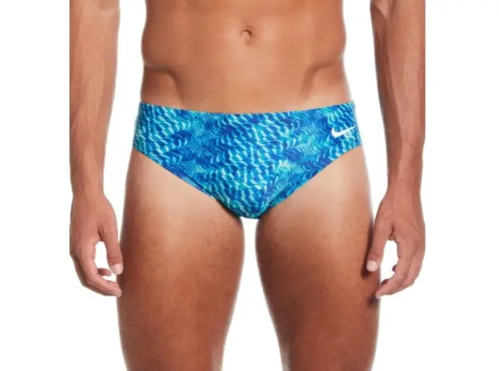 Lawrence Swim Association_Nike Men’s HydraStrong Pool Lanes Brief, Blue/Green