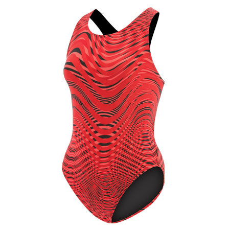 Dolfin Poly Fusion Women\'s Abyss Performance Back Swimsuit
