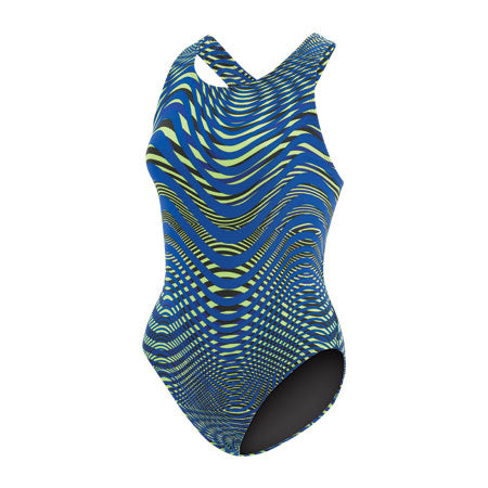 Dolfin Poly Fusion Women\'s Abyss Performance Back Swimsuit