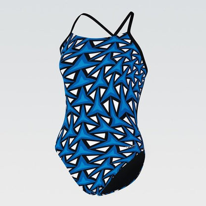 DOLFIN Women's Graphlite Series Green Cross Back One Piece