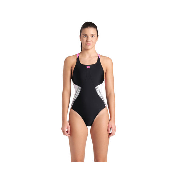 Arena WOMEN'S ARENA STRIPE SWIMSUIT SWIM PRO BACK WOMAN