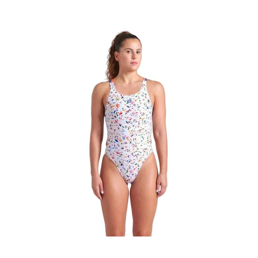 Arena WOMEN'S ARENA CONFETTI SWIMSUIT SWIM TECH MULTI WOMAN