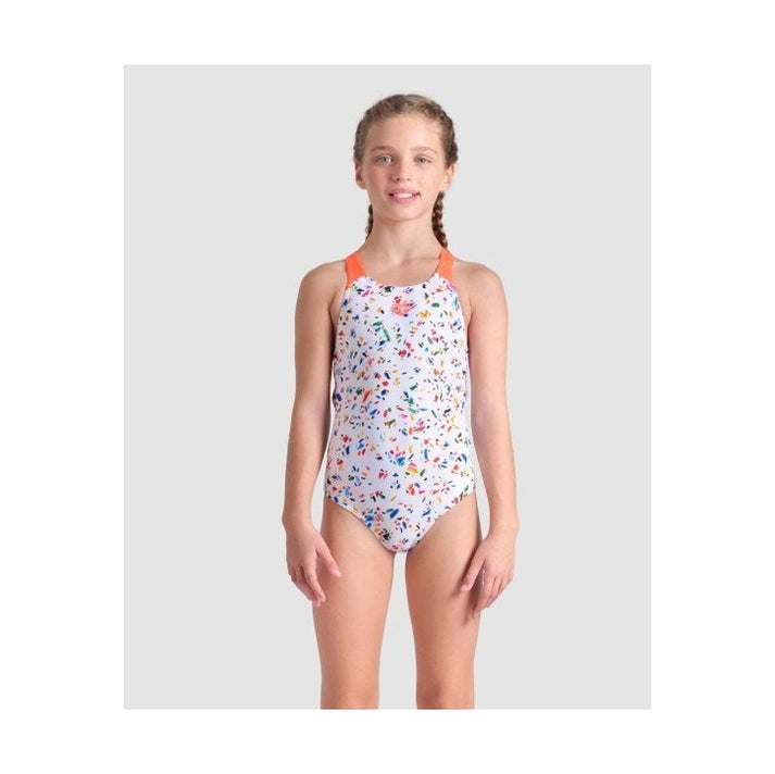 Arena GIRL'S ARENA CONFETTI SWIMSUIT SWIM PRO BACK GIRL