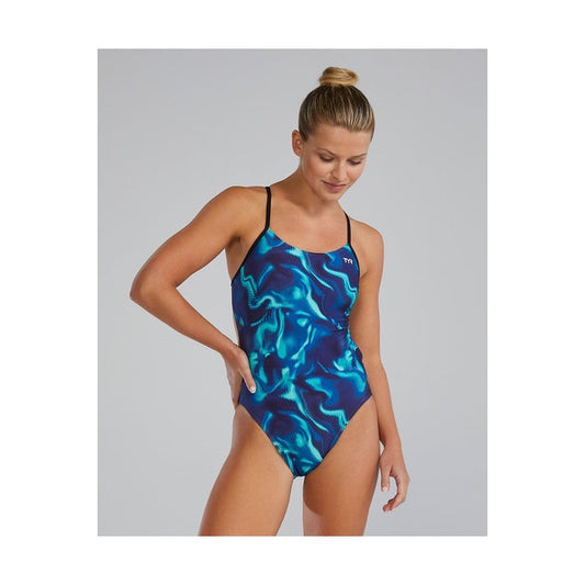 TYR Women’s Durafast Elite Cutoutfit One-Piece Swimsuit – Waveform