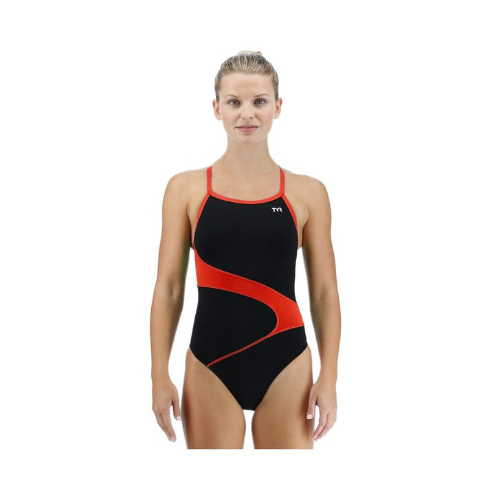 TYR Women's Vanguard Splice Durafast Elite Diamondfit One Piece Swimsuit