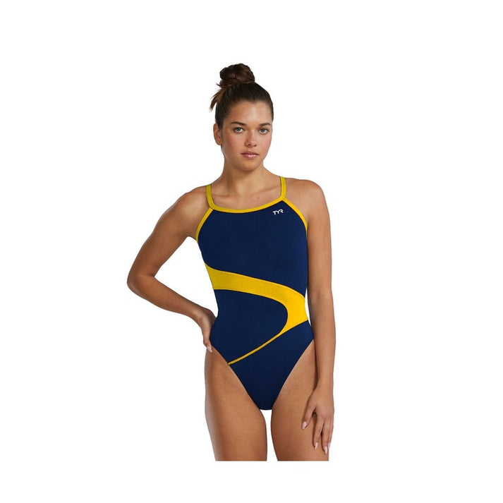 TYR Women's Vanguard Splice Durafast Elite Diamondfit One Piece Swimsuit
