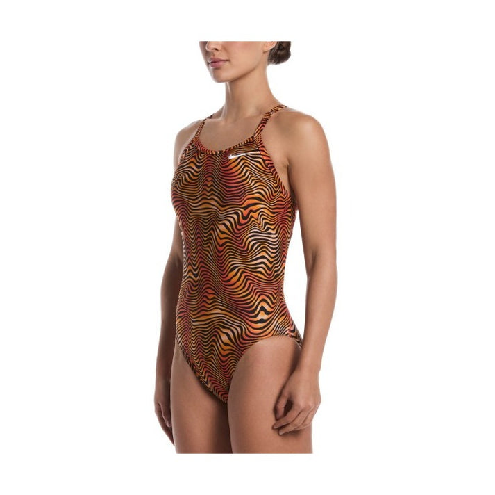 Nike HydraStrong Water Stripe Women's Racerback One Piece Swimsuit
