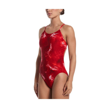 Nike Watercolor Women's Cutout One Piece Swimsuit