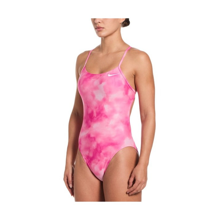 Nike HydraStrong Multi Print Women\'s Cutout One Piece Swimsuit