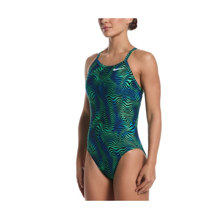 Nike HydraStrong Water Stripe Women\'s Racerback One Piece Swimsuit