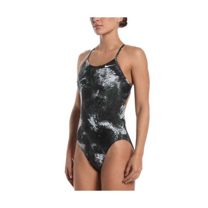 Nike Watercolor Women's Cutout One Piece Swimsuit