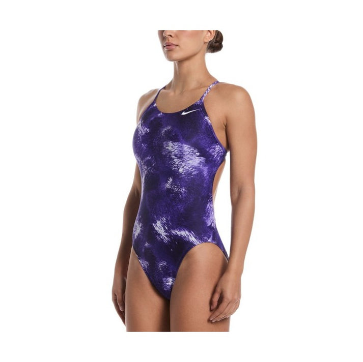 Nike Watercolor Women's Cutout One Piece Swimsuit
