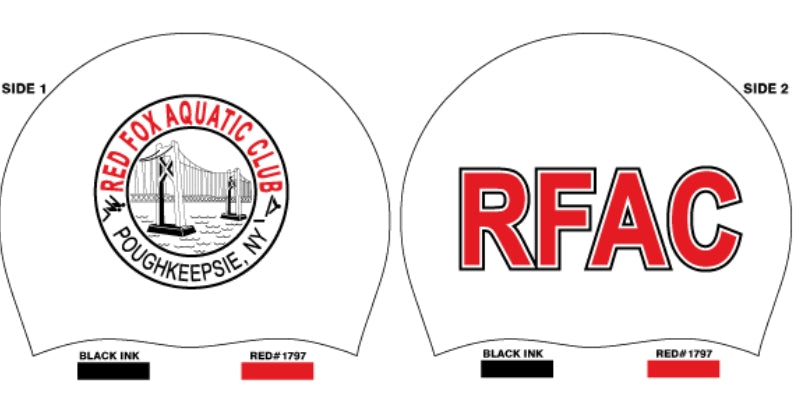 Red Fox Aquatic Club_Club_Custom SILICONE CAPS