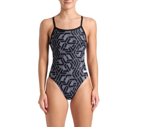 MIDDLETOWN BARRACUDAS_Arena Womens Escape One Piece Swimsuit Challenge Back