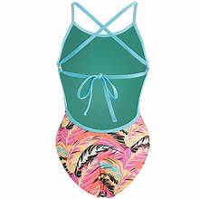 Dolfin Bellas Tie Back Prints One Piece Swimsuit