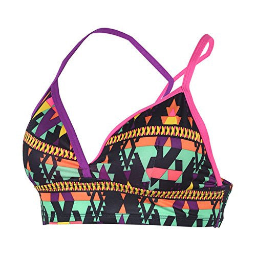 Dolfin Bellas Vented Tie Back Printed Bikini Top