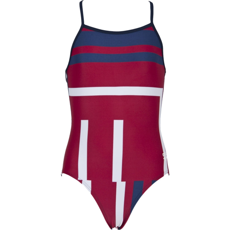 ARENA Girls Electron Light Drop Back One Piece Swimsuit