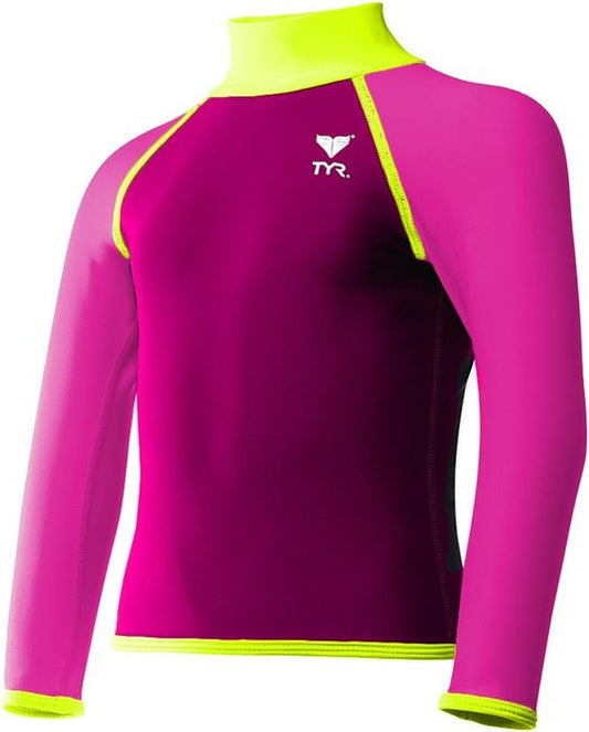 TYR Girls Solid Rashguard