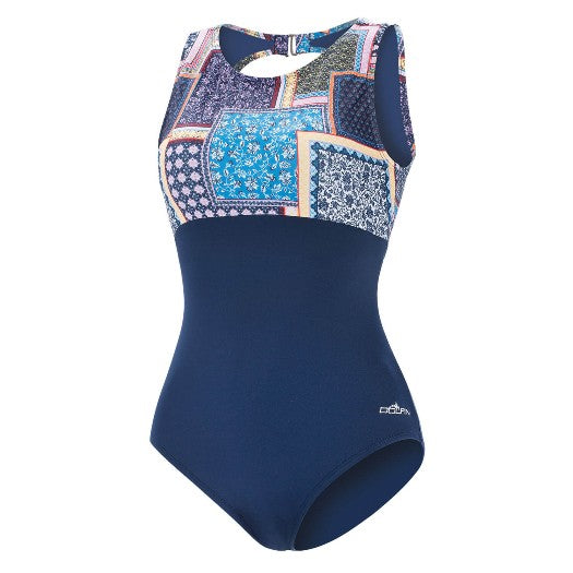 DOLFIN Aquashape Women&#39;s Sweet Escape Moderate High Neck Clasp Back One Piece Swimsuit