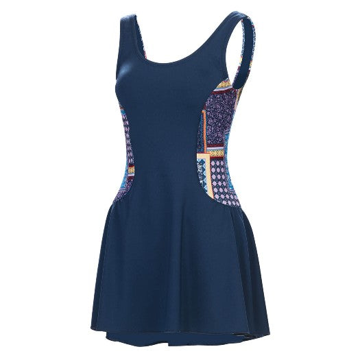 DOLFIN Aquashape Women&#39;s Sweet Escape Color Block Swim Dress Swimsuit