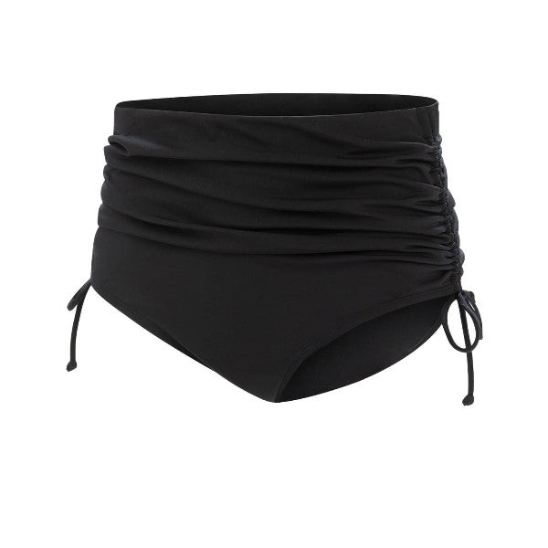 DOLFIN Aquashape Women&#39;s Navy Adjustable High Waisted Moderate Brief Swimsuit Bottoms
