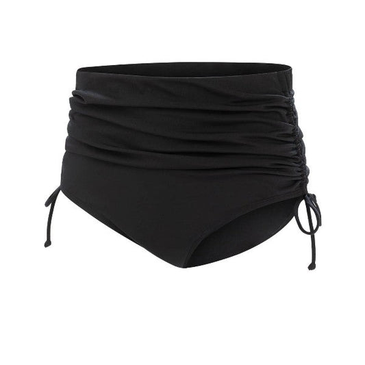 DOLFIN Aquashape Women&#39;s Navy Adjustable High Waisted Moderate Brief Swimsuit Bottoms