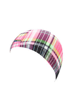 FINALS Funnies Female Diamond Plaid Lycra Swimcap