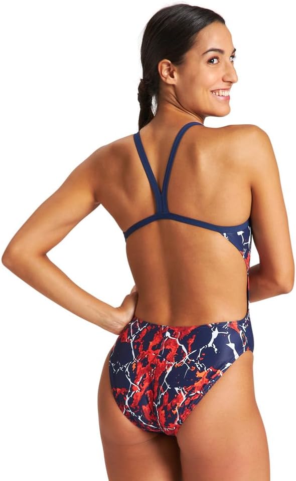 Arena EARTH TEXTURE CHALLENGE BACK ONE PIECE WOMAN