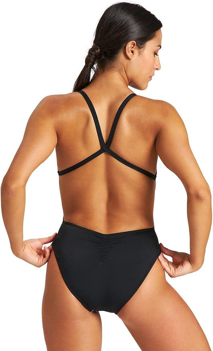 Arena MARBLED SNAKE X CRISS CROSS BACK ONE PIECE WOMAN