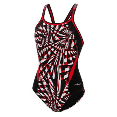DOLFIN Reliance Womens Color Block DBX Back Onepiece Swimsuit
