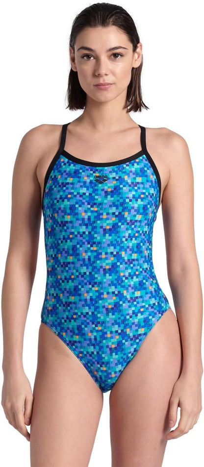 Arena WOMEN'S ARENA POOLTILES SWIMSUIT CHALLENGE BACK WOMAN