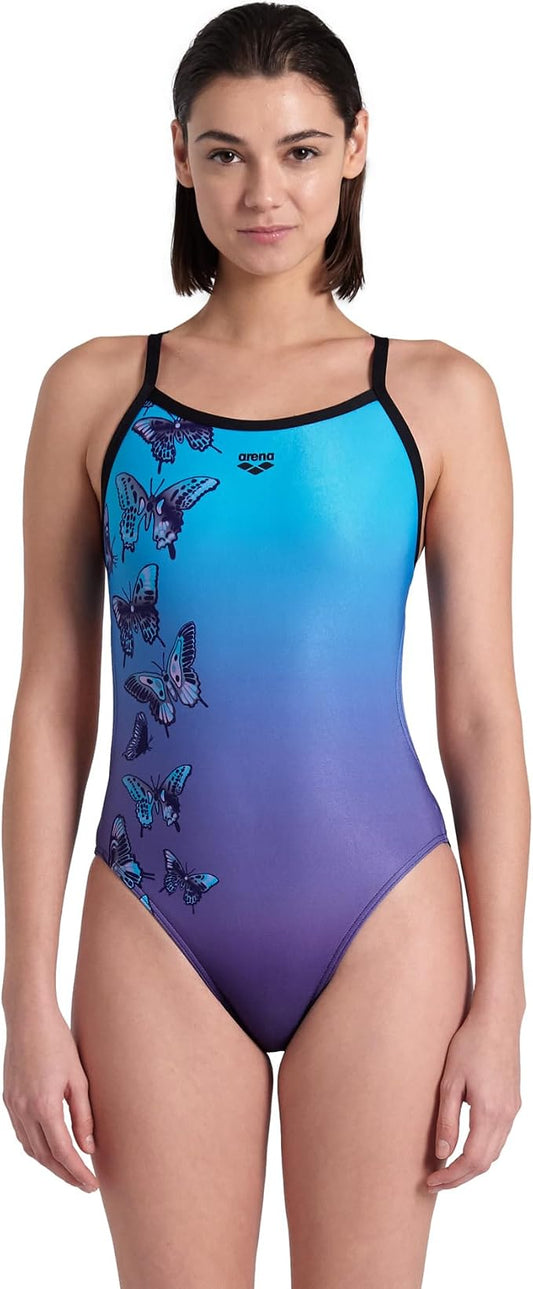 Arena WOMEN'S ARENA BUTTERFLY SWIMSUIT CHALLENGE BACK WOMAN