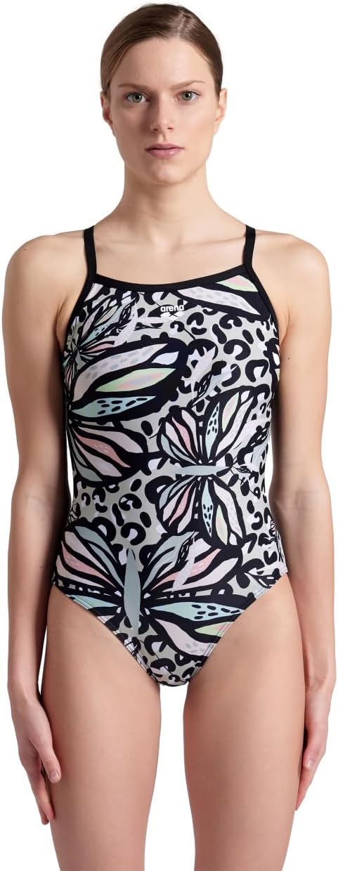 Arena WOMEN'S ARENA BUTTERFLIES SWIMSUIT LIGHT DROP WOMAN