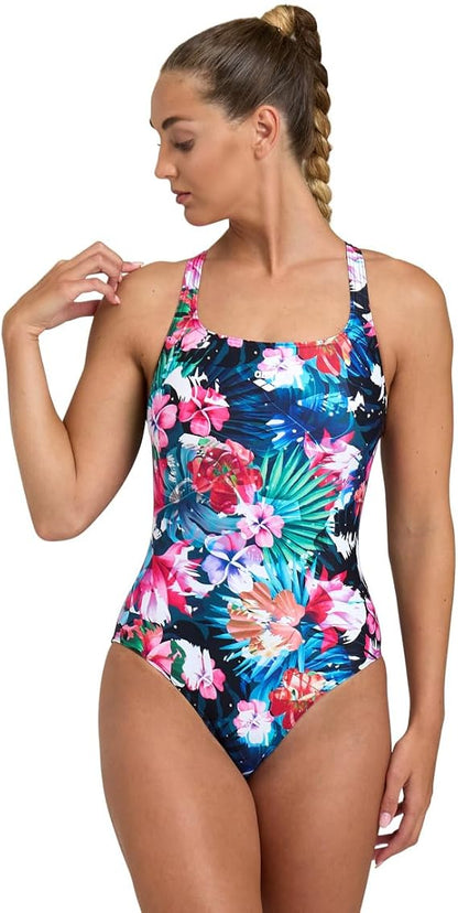Arena WOMEN'S ARENA FLOWER SWIMSUIT CONTROL PRO BACK US WOMAN
