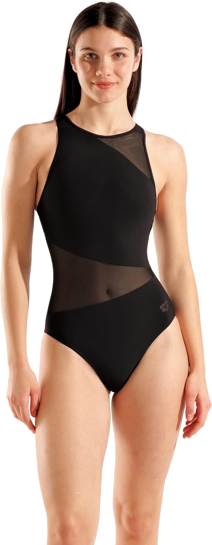 Arena WOMEN'S ARENA MESH ANGLE SWIMSUIT VENT BACK B FEEL WOMAN