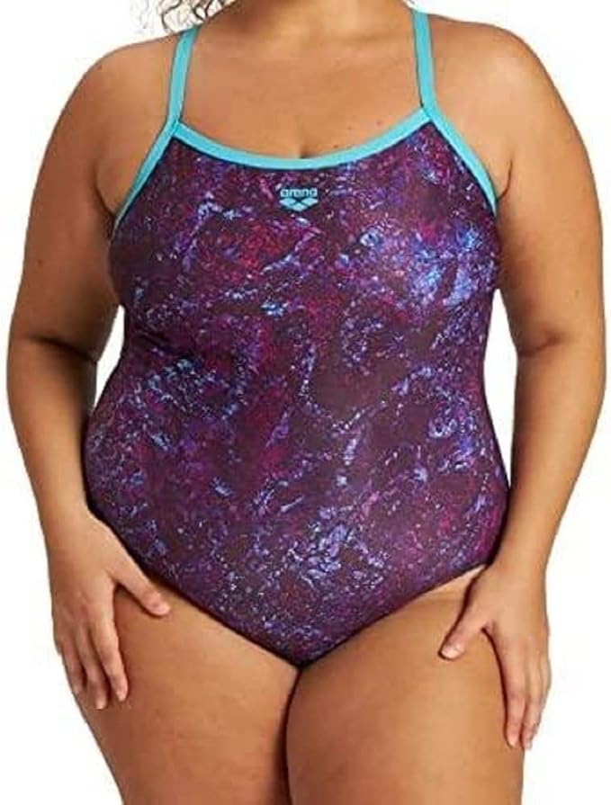 Arena MOUNTAINS TEXTURE LIGHT DROP BACK ONE PIECE PLUS WOMAN