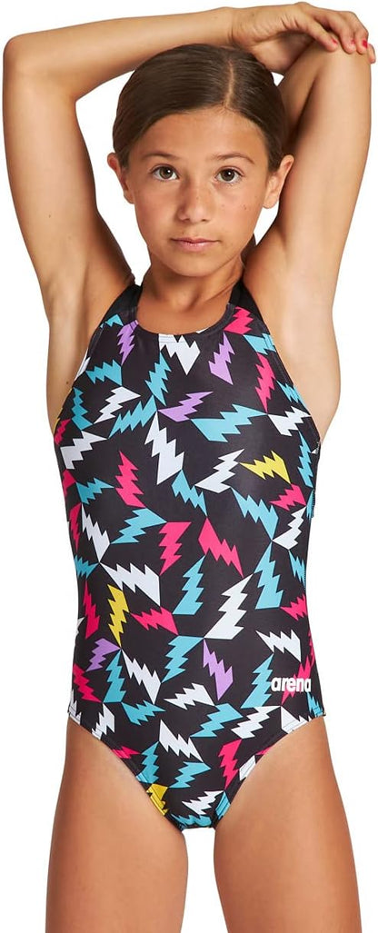 Arena LIGHTNING COLORS JR SWIM PRO BACK ONE PIECE FL GIRL