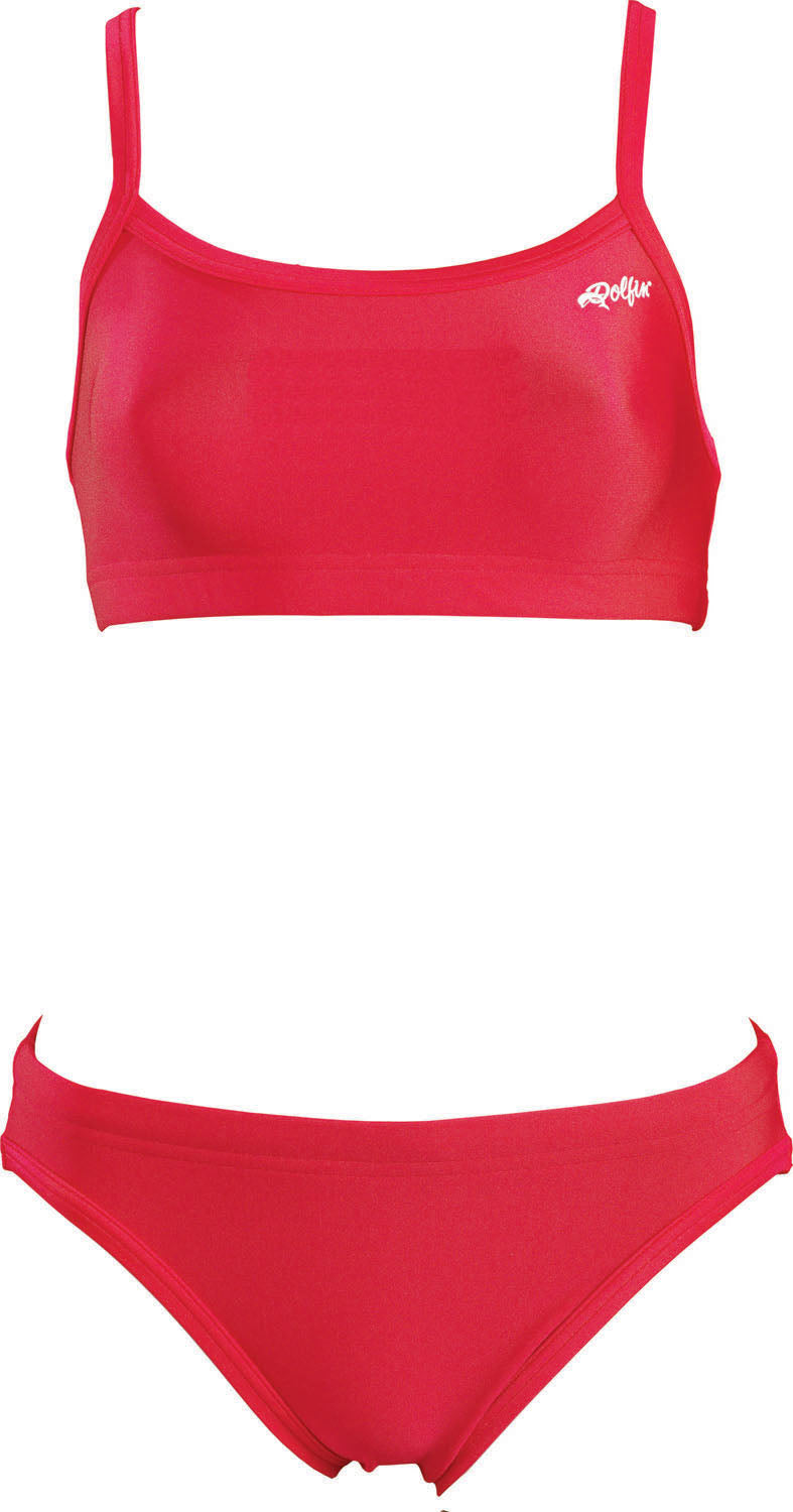 DOLFIN Traditional Solid NylonLycra 2 Piece