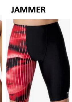 Hillsborough Red Hurricanes - Speedo Men's Linear Lava Jammer Swimsuit