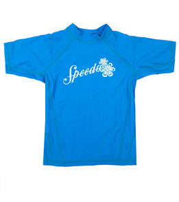 Speedo Girls Solid Short Sleeve Boom Rashguard