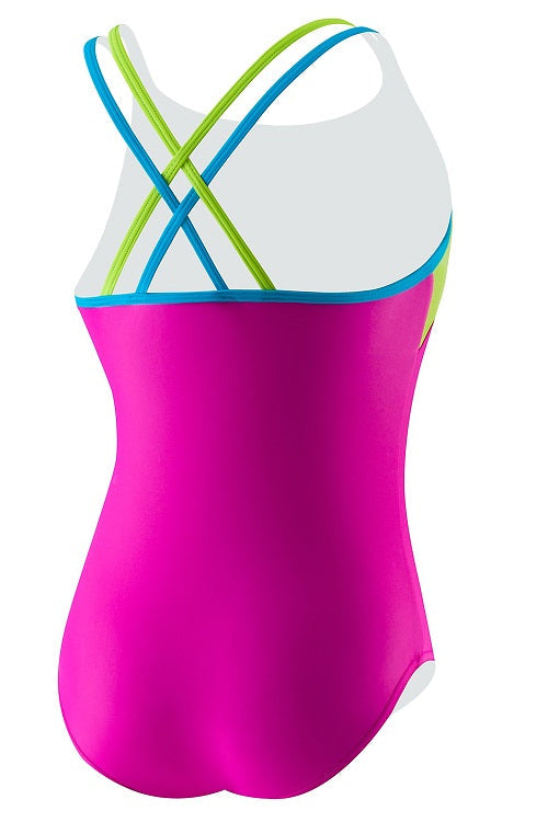 SPEEDO Girls Crossback Splice (7-16)