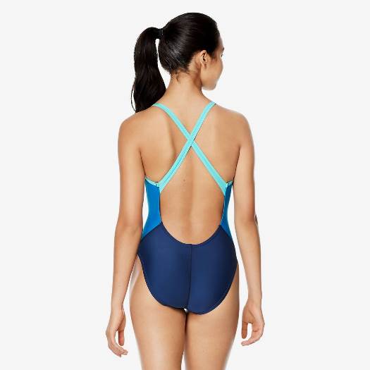 SPEEDO Relay Back Splice Onepiece Swimsuit