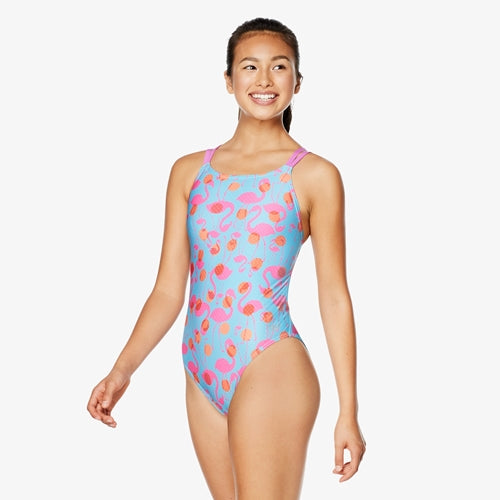 SPEEDO Printed Double Strap Swimsuit