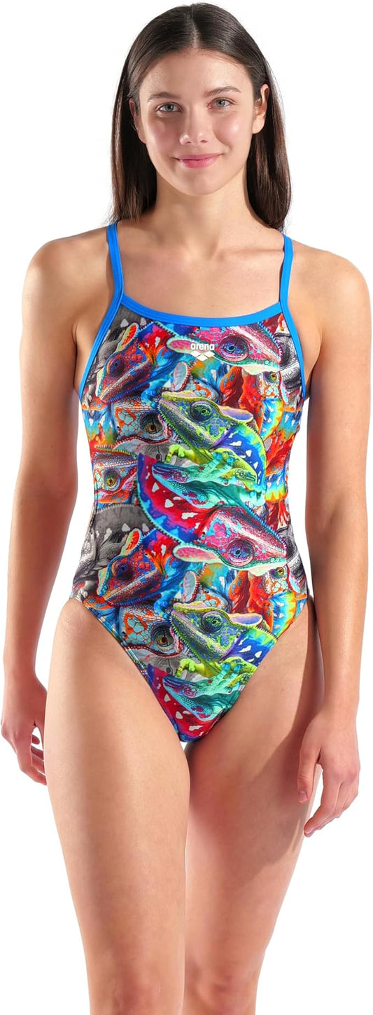 Arena WOMEN'S ARENA IGUANAS SWIMSUIT CHALLENGE BACK Performance WOMAN