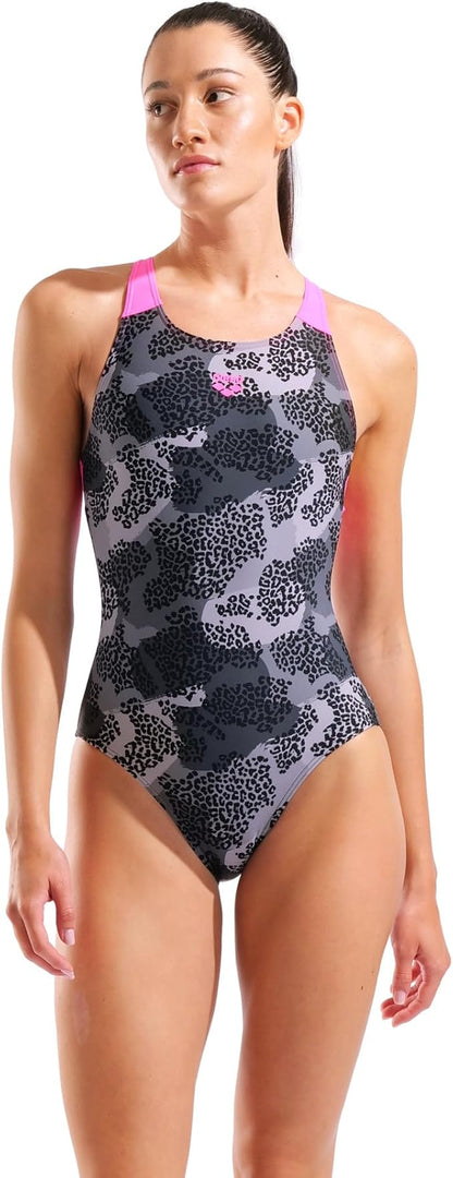 Arena ARENA CAMO SWIMSUIT V BACK L FEEL WOMAN