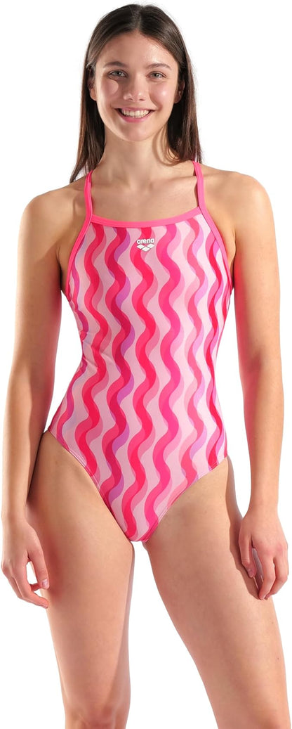 ARENA RIPPLE PRINT SWIMSUIT LIGHTDROP Performance WOMAN